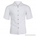 Trule Men's Casual Loose T-Short Short Sleeved Button-Lapel Top Comfortable Linen Solid Color Tops White B07QB2RTBS